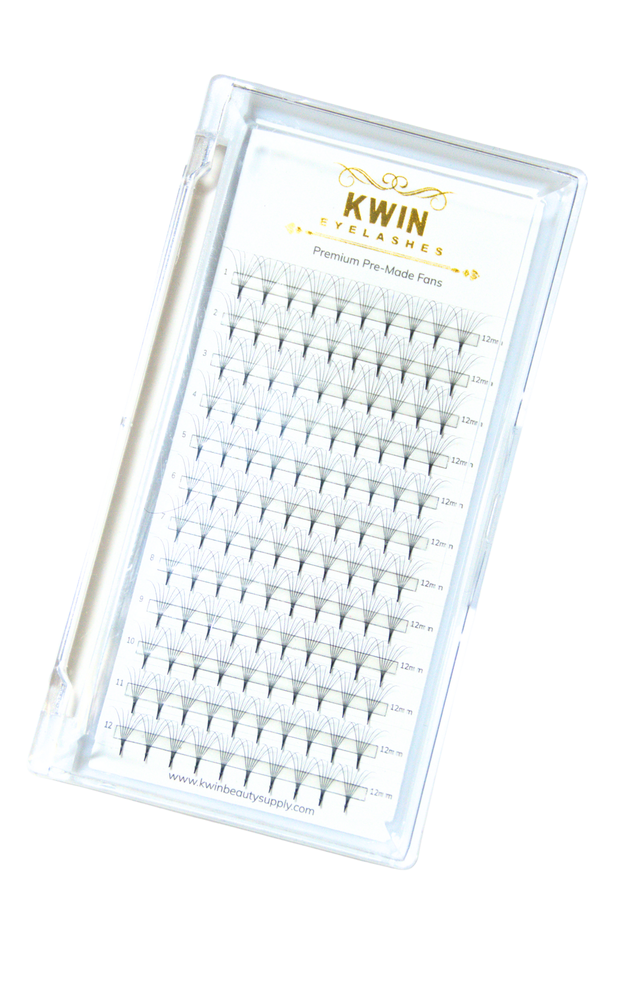 KWIN EYELASHES Volume lash fans 3D 0.07mm D Curl - Image 2